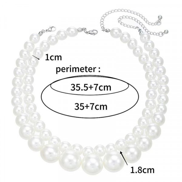 Двойные жемчужные бусы пастельного розового оттенка CJJ16147