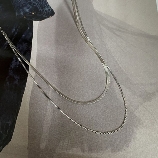 Двойная многослойная цепочка с комбинированным плетением J10956CJJ