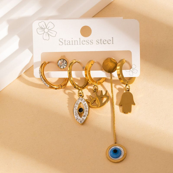 Стальной комплект бижутерии CJN43063