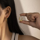 Серьги-кольца тонкие классические CJL30349