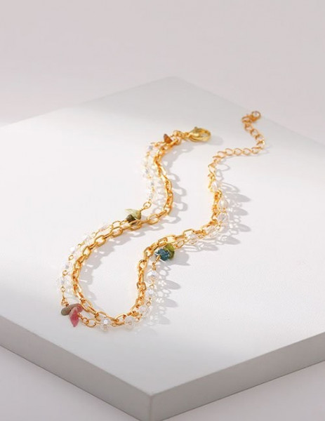 Браслет с эмалевыми вставками и кристаллами Z29623