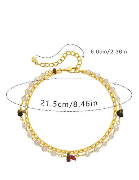 Браслет с эмалевыми вставками и кристаллами Z29623