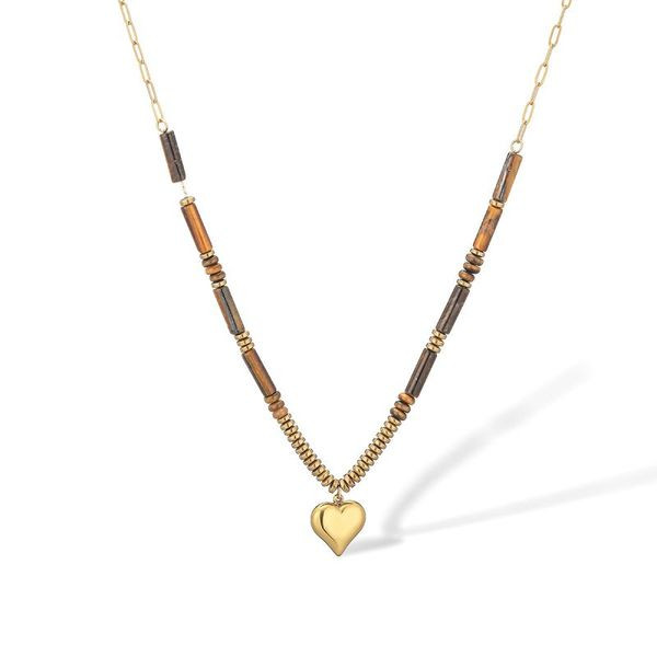 Золотистая цепочка с темными бусинами CJL92019