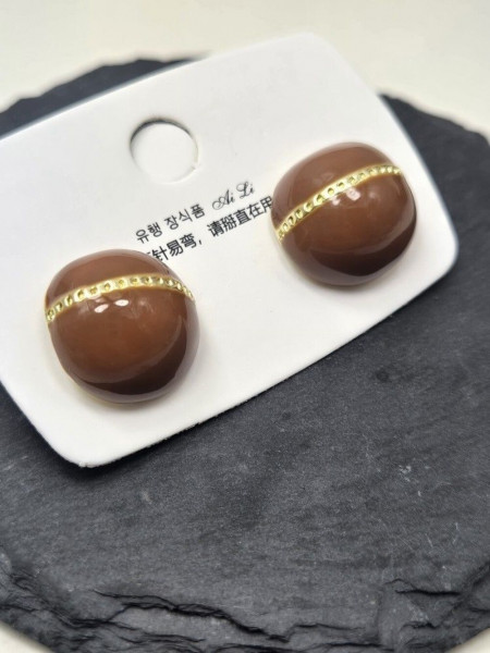 Серьги ювелирный сплав с серебряным гвоздиком J10384CJJ