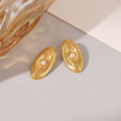 Серьги-пусеты Лодочки с жемчугом CJR69410