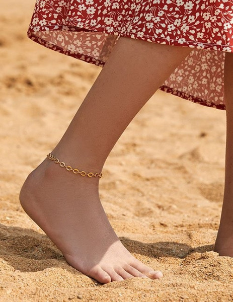 Браслет-цепочка с ажурными элементами Z29636