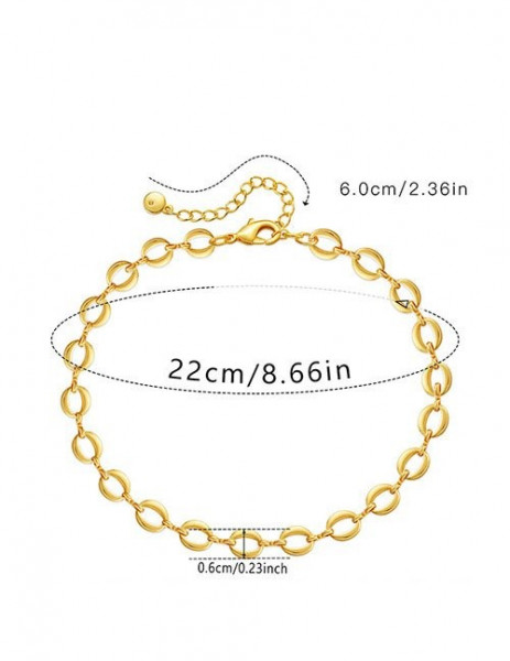 Браслет-цепочка с ажурными элементами Z29636