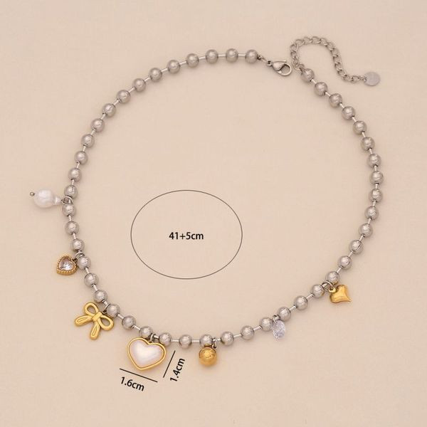 Жемчужный Чокер с декоративными подвесками CJL36346