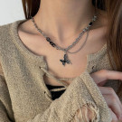 Двухъярусная цепочка с подвеской-бабочкой CJH67704