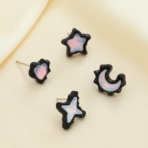 Серьги серебряный гвоздик звездное небо J11566CJJ