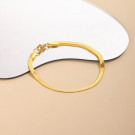 Браслет-цепочка плоского плетения в золотистом цвете CJL32400