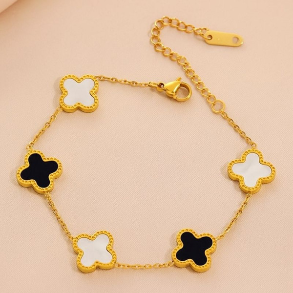 Браслет из титановой стали напыление золотом 1J12039CJJ