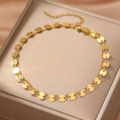 Браслет цепочка с плоскими дисками CJM03907