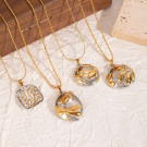 Золотистая цепочка с монетой CJN43117