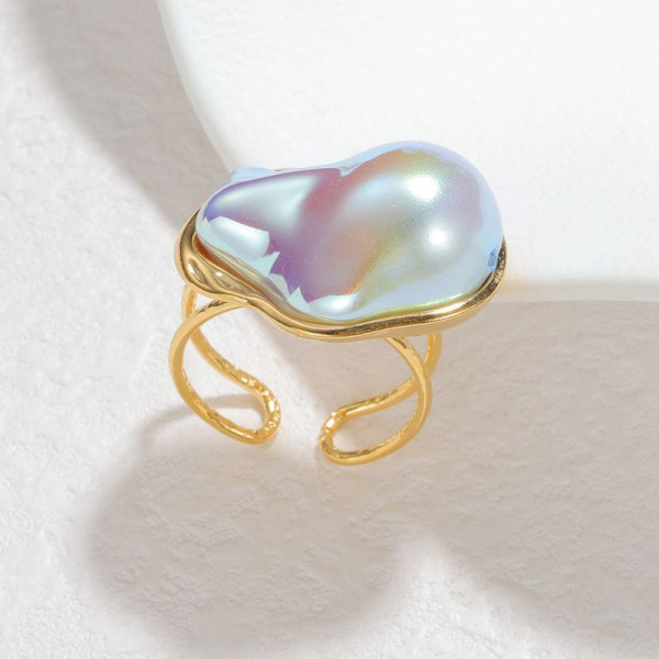 Кольцо с крупным барочным жемчугом CJP80774