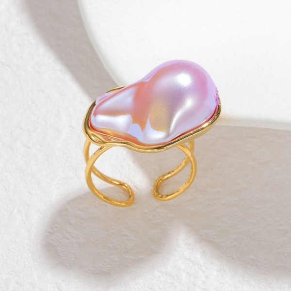 Кольцо с крупным барочным жемчугом CJP80774