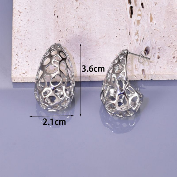 Серьги сталь CJH14876