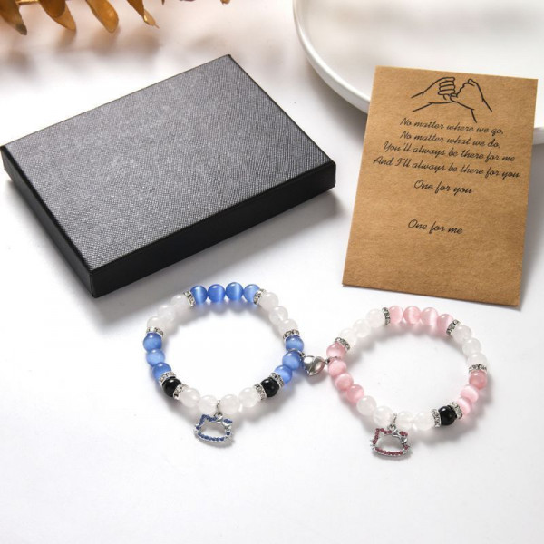 Парные браслеты амулет удачи с пауком и паутиной CJG72759