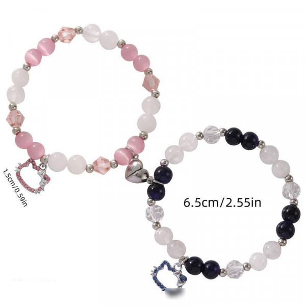 Парные браслеты амулет удачи с пауком и паутиной CJG72759