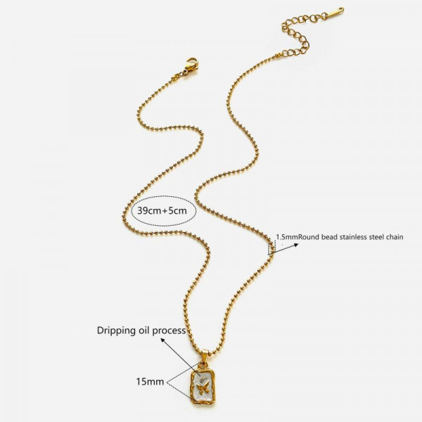 Колье из стали CJN34931