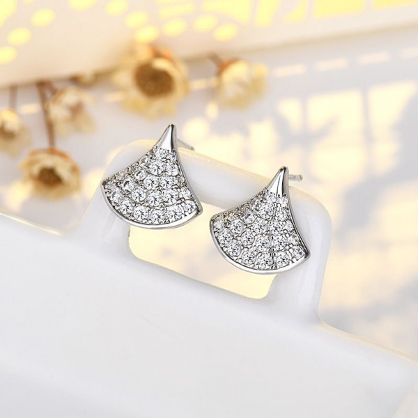 Серьги медь с напылением платиной и фианитами 1J11970CJJ