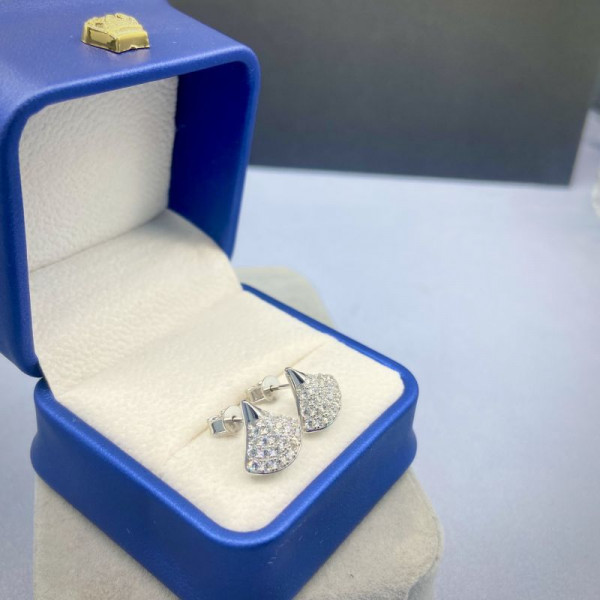 Серьги-гвоздики вееры со стразами 1J11970CJJ