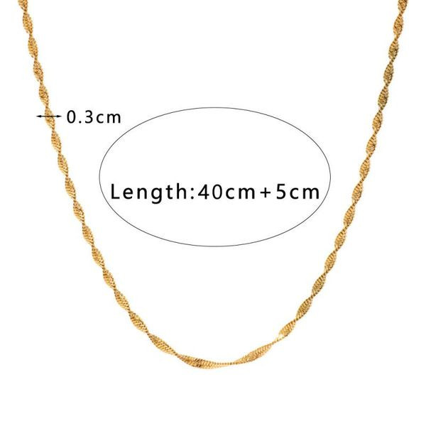 Золотистый многослойный коллар из цепей CJL48239