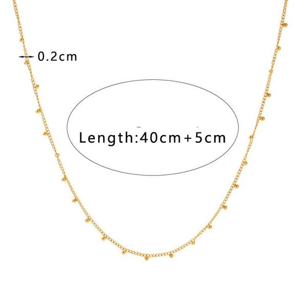 Золотистый многослойный коллар из цепей CJL48239