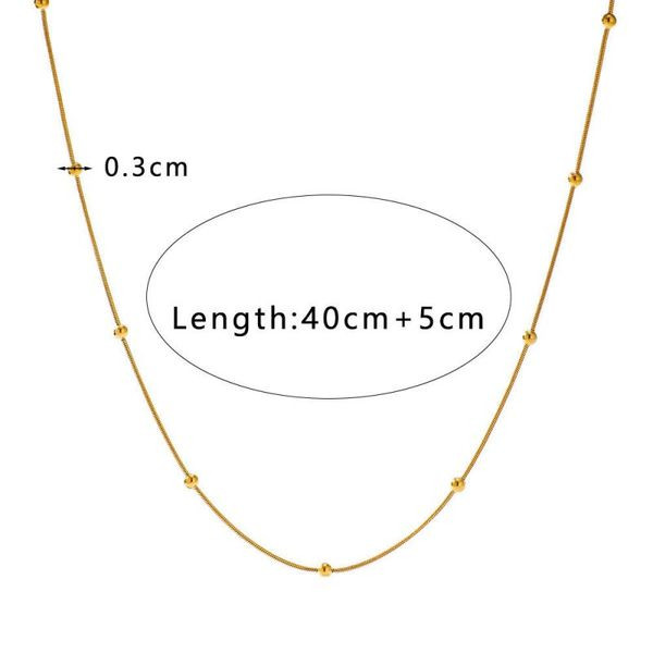 Золотистый многослойный коллар из цепей CJL48239