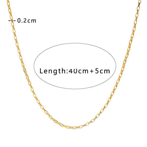 Золотистый многослойный коллар из цепей CJL48239