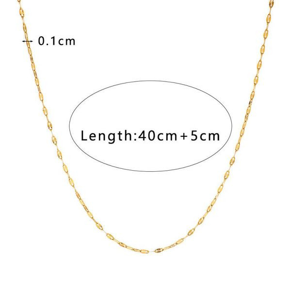 Золотистый многослойный коллар из цепей CJL48239