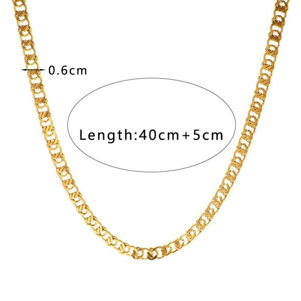 Золотистый многослойный коллар из цепей CJL48239