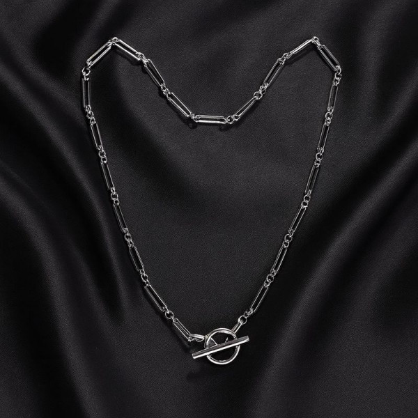 Длинная цепочка с вытянутыми звеньями и замком тогл 1J12465CJJ