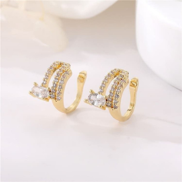 Двойной кафф с овальным кристаллом 1J10990CJJ