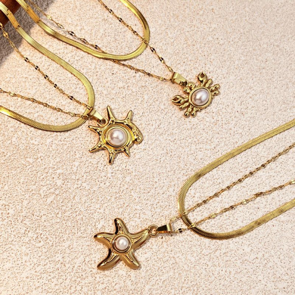 Колье из стали CJM18981