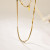 Золотистая комбинированная цепь с дорожкой из кристаллов CJP77873
