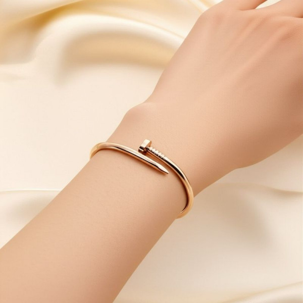 Браслет из титановой стали напыление золотом 1J12042CJJ