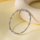 Жесткий браслет с бамбуковым плетением CJH32268