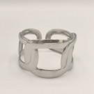 Браслет жесткий разомкнутый с крупными звеньями CJL47164