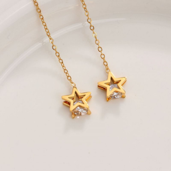 Серьги сталь CJH32663