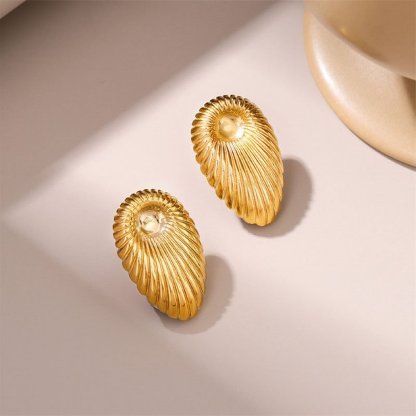 Массивные серьги-пусеты Ракушки CJE02767