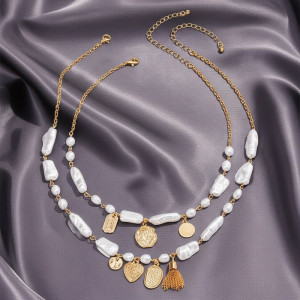 Мульти-цепочка ювелирный сплав жемчужная 1J11838CJJ