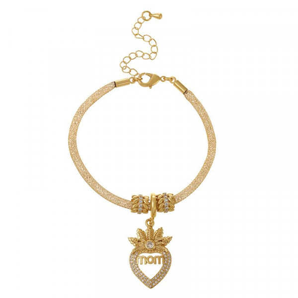 Браслет-обруч с разнообразными подвесками-символами CJL22905