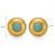 Серьги-пусеты Диски с цветными вставками CJP42841