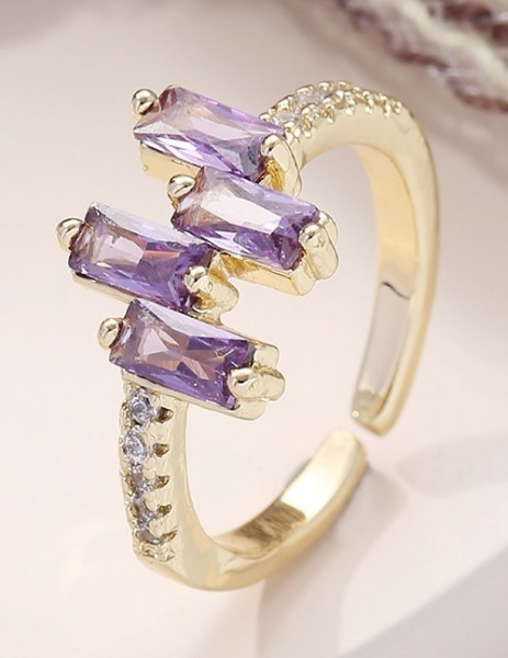 Кольцо с подвеской в форме сердца из темного камня U82067