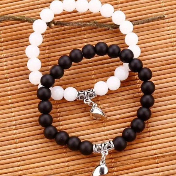 Парные браслеты звездная пыль с кристальными акцентами CJK81862