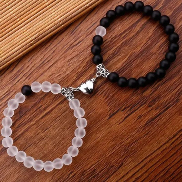 Парные браслеты звездная пыль с кристальными акцентами CJK81862