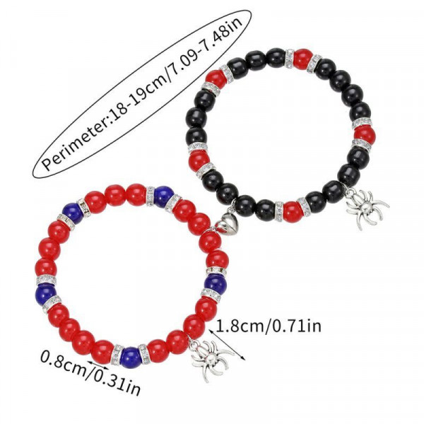 Парные браслеты звездная пыль с кристальными акцентами CJK81862