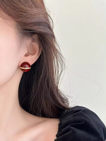 Серьги ювелирный сплав с серебряным гвоздиком J10391CJJ