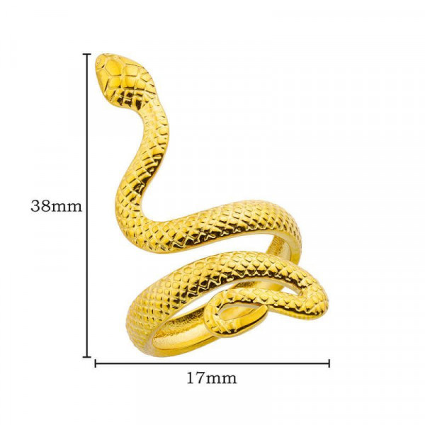 Длинное кольцо в форме змеи на весь палец CJN47129